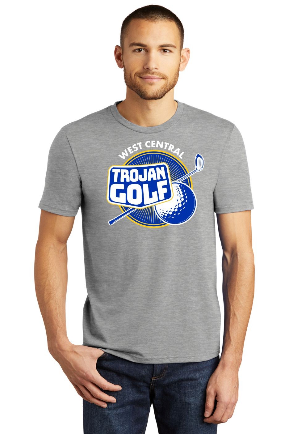 WC Golf Triblend T-Shirt - Heathered Grey