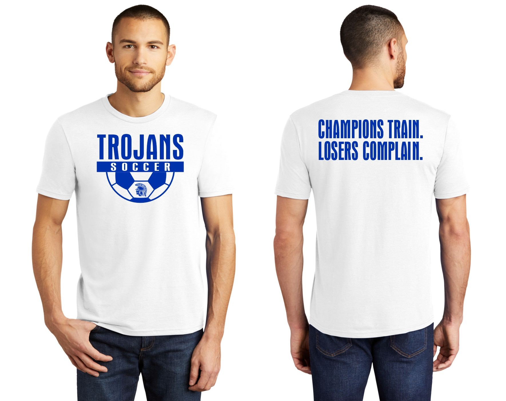 WC Girls Soccer Triblend T-Shirt - White