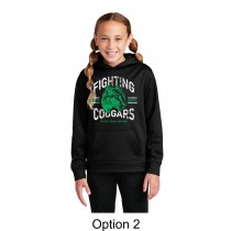 Youth MCM Fighting Cougars Customizable Dri-Fit Hoodie - Black